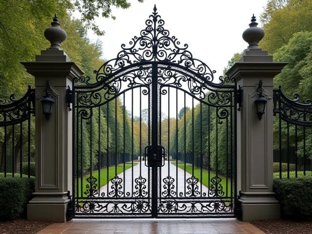 Architektonisches Schmiedeeisentor